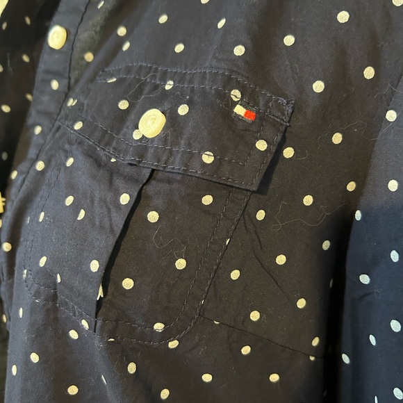 Tommy Hilfiger Classic Polka Dot Button-Down Blouse - Picture 3 of 8